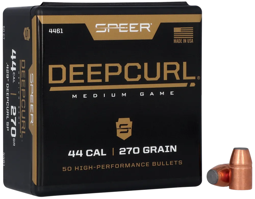 Speer 4461 DeepCurl .44 Cal 270gr Soft Point - 50/Box, 5/Case