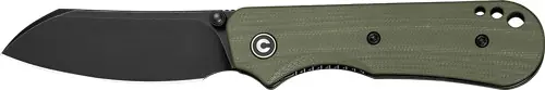 CIVIVI Crabby 2.7" G-10 OD Green Black Stonewash Knife
