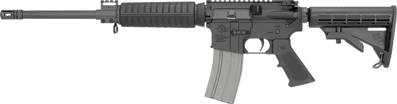16" Barrel 6-Position No Sights Black RRA LEF-T Carbine A4 5.56