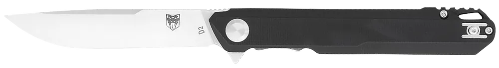 CobraTec Monarch Folding Knife with Satin D2 Blade and Black G10 Handle