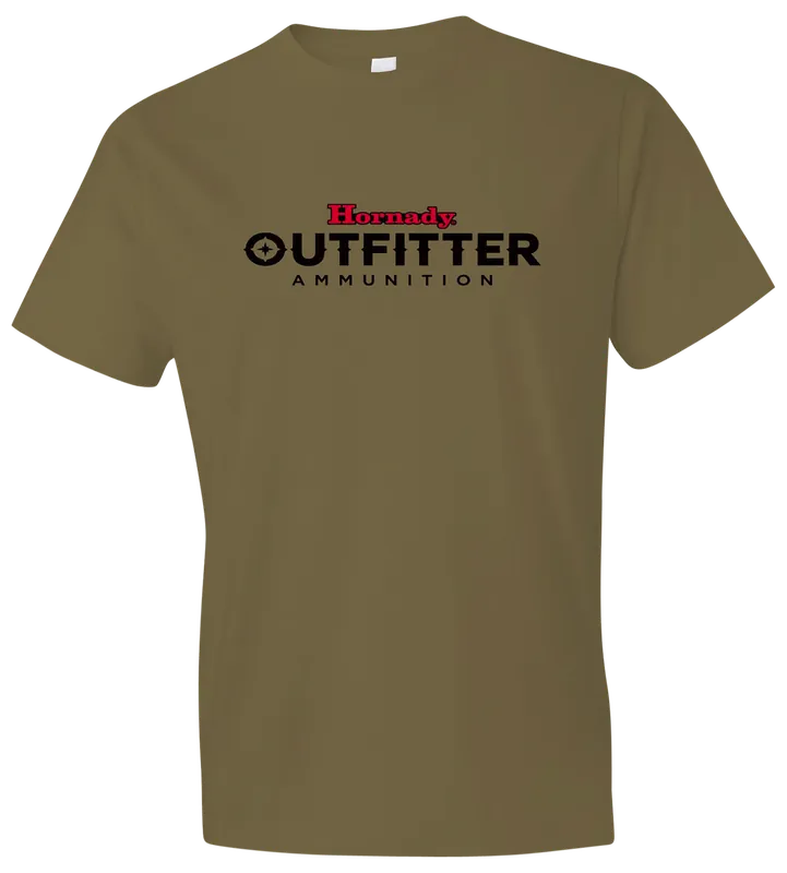 Hornady Gear 31365 Big Buck Coyote Brown Cotton T-Shirt, Semi-Fitted 2XL
