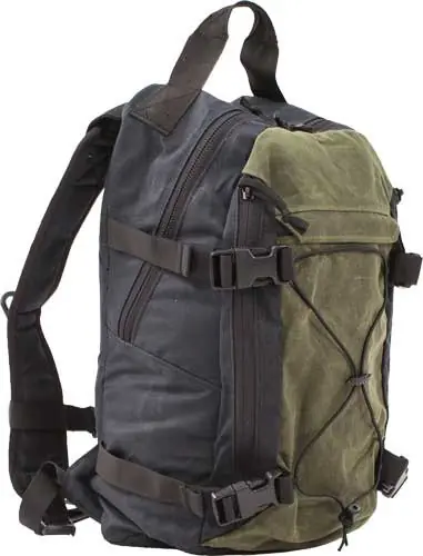 Ghost Gear Throwback Bag in Black/Olive Drabgrey