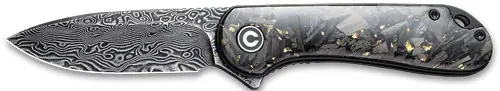 SHREDDED CBN FBR/GOLDEN DMSCSCIVIVI ELEMENTUM KNIFE 2.96"
