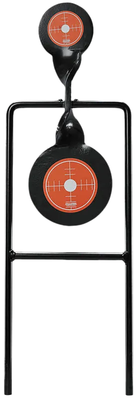 Champion Targets Gong Spinner Steel Bullseye Target - 3" & 4.7" Black/Orange