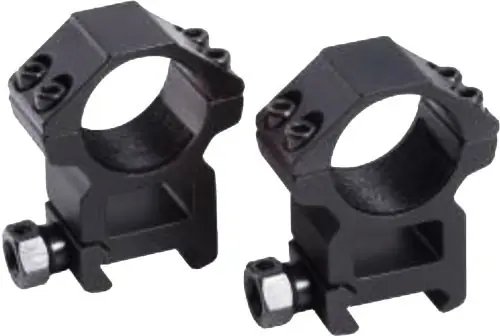 4 Screw Extra High Matte Black Traditions Tactical Rings 1"