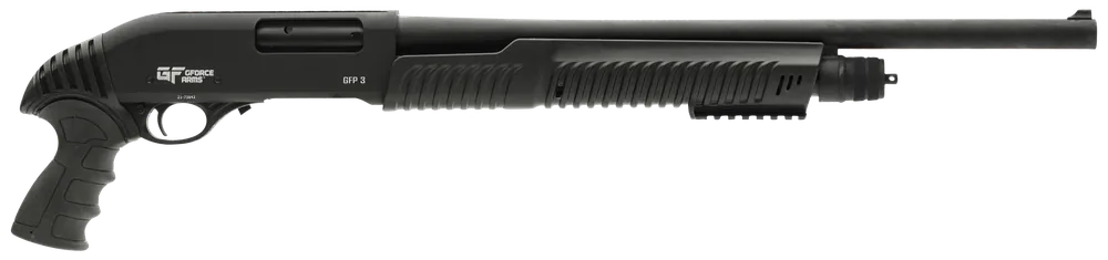 Gforce Arms GFP3REX 12 Gauge Pump Shotgun with Black Steel Barrel and Picatinny Rail Receiver