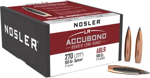 Nosler 270 Cal .277 150GR AccuBond LR Bullets - 100 Count