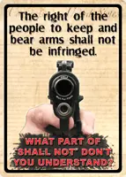 Right to Keep and Bear Arms: River's Edge Sign 12"x17"