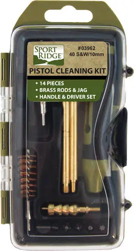 SPORT RIDGE 14-Piece Cleaning Kit for 40CAL/10MM Pistols