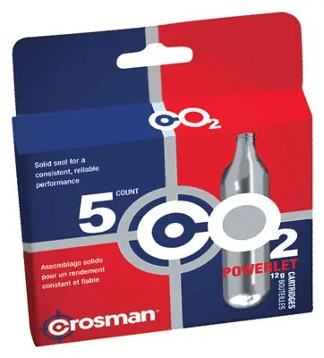 Case Lot of 12 Boxes of 5 Crosman CO2 Powerlets