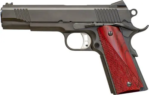 8RND Blued/Red Cocobolo Fusion 1911 Reaction 10mm 5"
