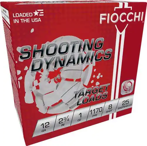 Fiocchi 12GA 2.75" 1oz #8 Shot 1170FPS 250-Round Case