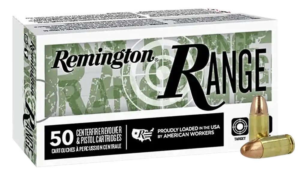 Remington 9mm Luger 115gr FMJ Ammo - 50 Rounds per Box