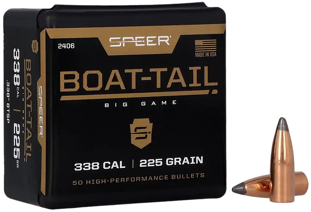 Speer 2406 .338 225 gr Spitzer BTSP 50 Rounds