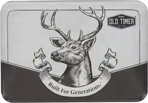 Old Timer Sawcut Handle Gift Tin Combo - Fixed & 2 Folder Knives (Q4 25')