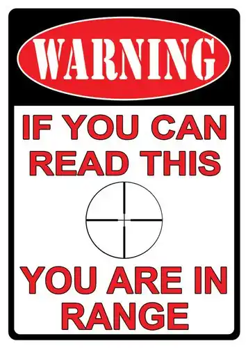 Rivers Edge 'You Are In Range' Tin Sign 12x17