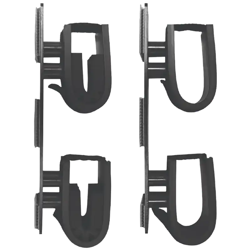 Dual Lock Gun Holder - Rugged Gear 10040, Black Metal, 2 Pack