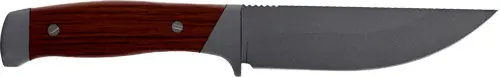 Old Timer Frontier Fixed Blade Knife with 5" Blade and Leather Sheath