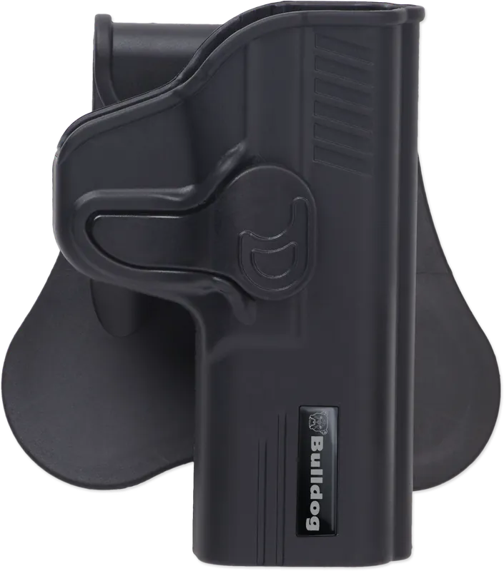 Bulldog RRHP Rapid Release OWB Paddle Holster for Hi-Point 45/40 - Right Handed, Black Polymer