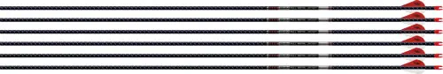 6-Pack of 2" Blazer Vanes Easton Arrow 5mm FMJ 500 with HO