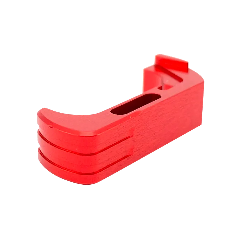 Cross Armory Red Anodized Extended Mag Catch for Glock Gen4-5