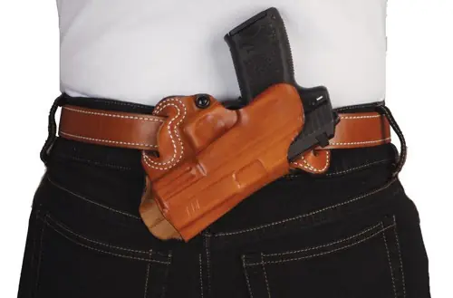 DeSantis Small of Back Holster for Colt 1911 - Right Handed Leather OWB