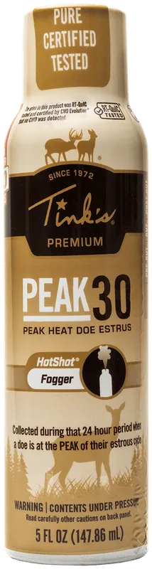 Tinks W5503 Peak30 Hot Shot Doe Estrus Scent Fogger 5 oz