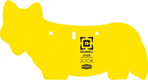 AR500 Steel Coyote Target - 3/8" Yellow Caldwell