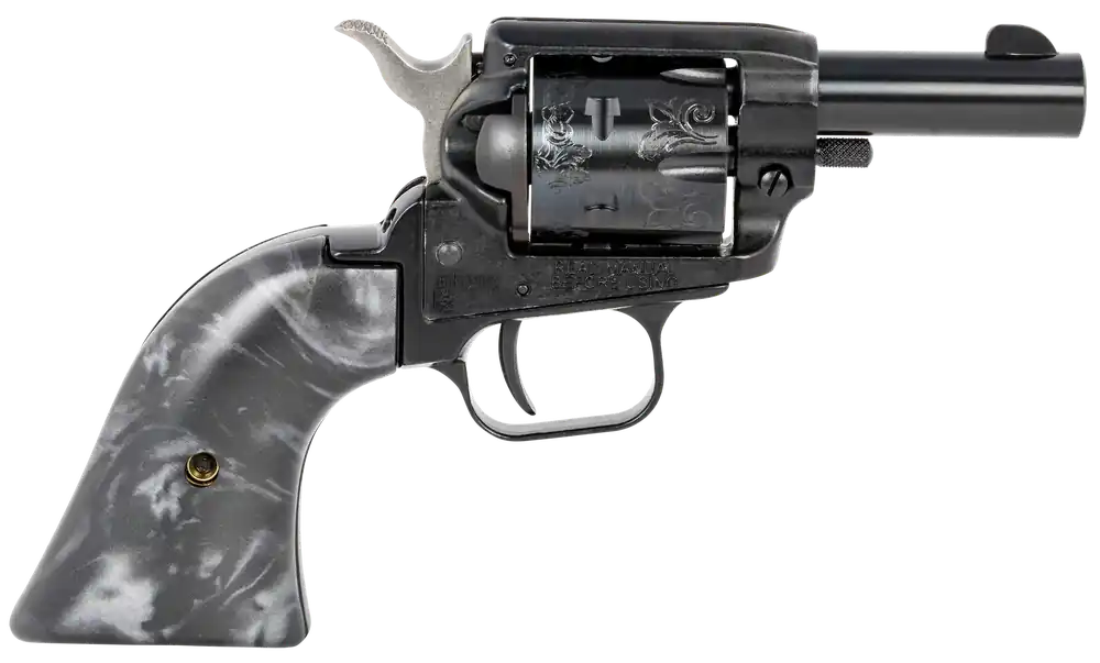 Heritage Barkeep 22 LR Revolver with Black Pearl Grip and Engraved Cylinder