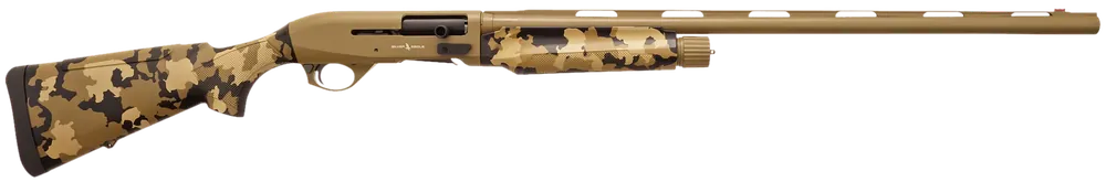 Silver Eagle Arms Alpha 2 12 Gauge Shotgun with Old School Camo Stock and FDE Cerakote Finish