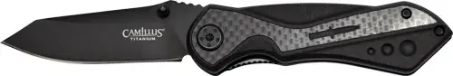 Camillus Carbon Fiber Folding Knife with 2.78" Stainless Steel Blade