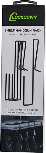 4-Pack Lockdown Handgun Rack Shelf