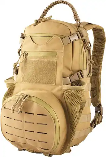 Collapsible Mesh Gear Pocketed Rock Ambush Pack - Coyote
