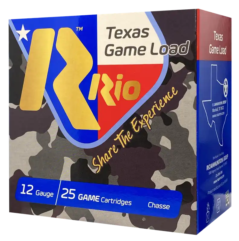 Rio Ammunition TGHV366 Texas Game Load High Velocity 12Gauge 2.75" 1 1/4oz 6Shot 25 Per Box/10 Case