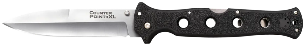 Cold Steel Counter Point XL 6" Folding Knife with AUS-10A Blade and Black Griv-Ex Handle