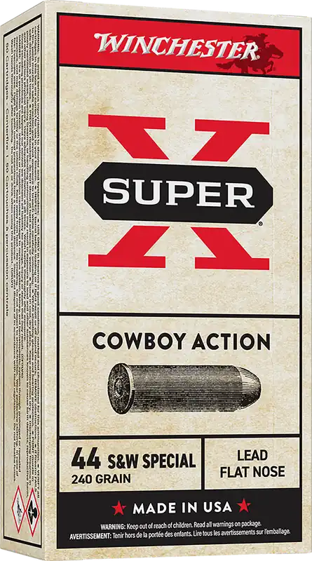 Winchester Super X Cowboy Action .44 S&W Special 240gr LFN Ammo - 50 Rounds