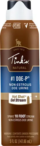 Estrus Hot Shot Gel 5oz: Aerotinks Deer Lure #1 Doe-P Non