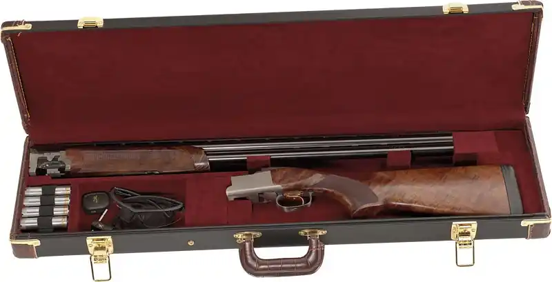 34" BBL Vinyl Brown/Black Trim Browning Luggage Case for Over/Under Shotgun