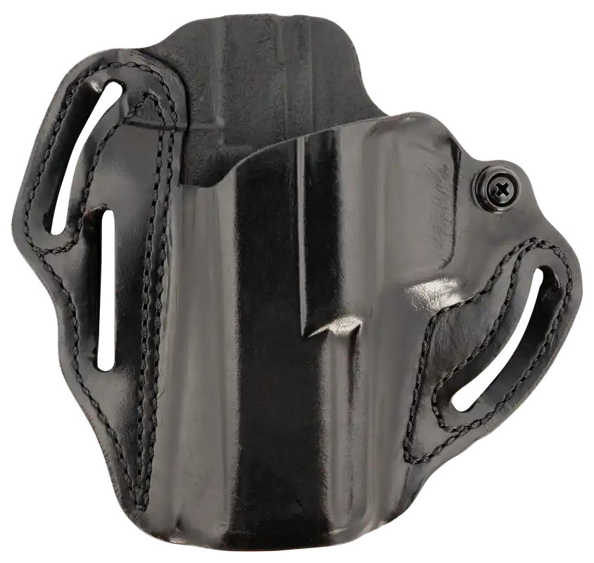 DeSantis Gunhide Speed Scabbard OWB Black Leather Belt Slide for 4.50" Barrel Left Hand