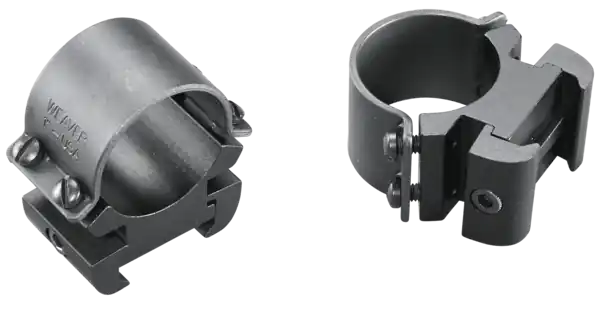 Weaver 49144 Sure Grip Adjustable Rings - Matte Black 1" High