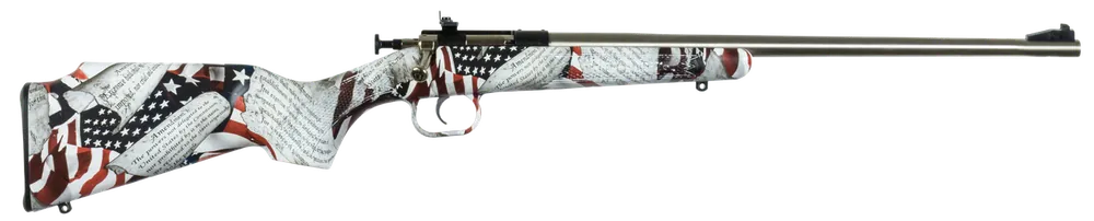 Crickett KSA3168 Youth .22 LR Rifle with American Flag Stock and Safety Features