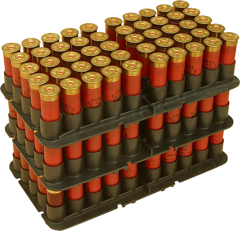MTM Case-Gard ST1240 12 Gauge Shotshell Tray - 50 Round Capacity, Black Polypropylene