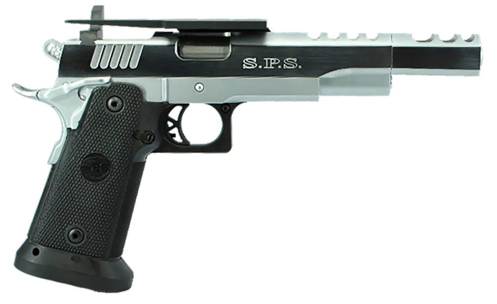 TriStar 85680 SPS Vista Long 1911 38 Super Pistol with Threaded Barrel and Chrome Steel Frame