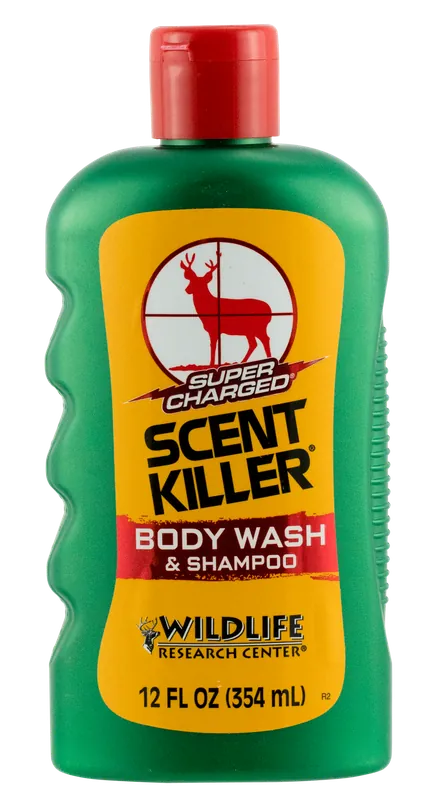Wildlife Research Scent Killer Super Charged Odor Eliminator Body Wash/Shampoo 12 oz