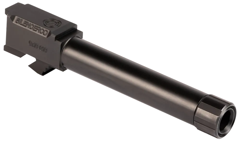 SilencerCo AC5367 9mm Luger Threaded Barrel for Sig P365 - Black Nitride Stainless