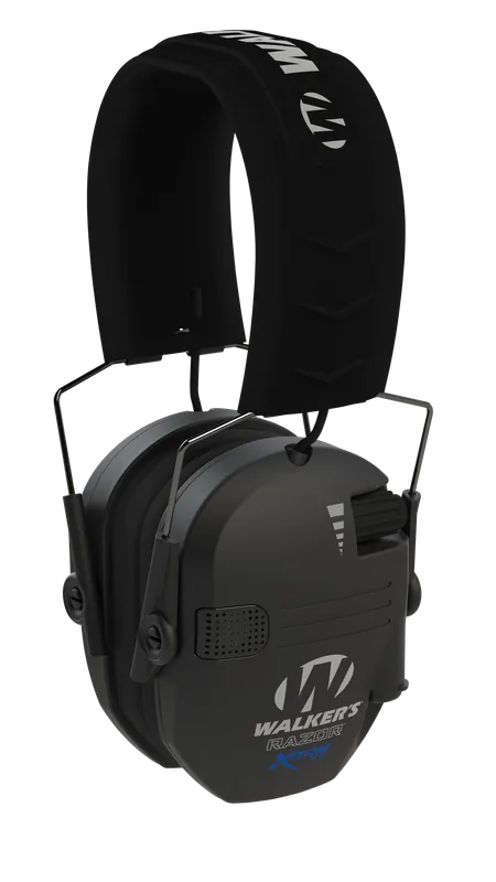 Walker's Razor X-TRM Digital Electronic Ear Muffs, 21 dB, Black