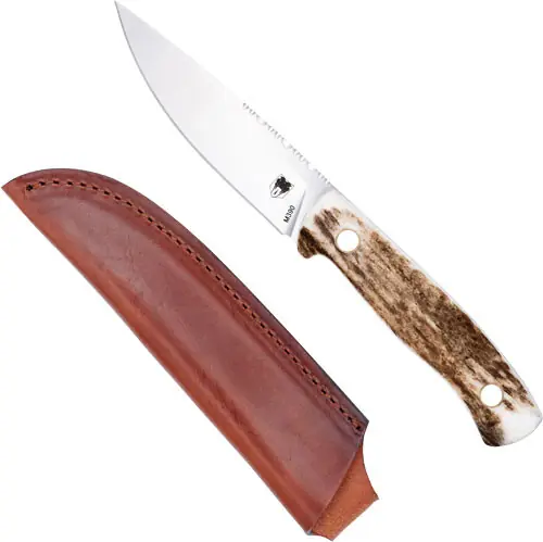 CobraTec Koonsman 4" Fixed Blade with Leather Sheath - STAG M390
