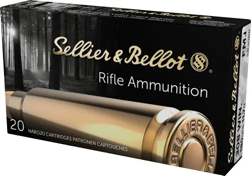 20 Round Box of .308 Winchester 180 Grain FMJ Ammunition