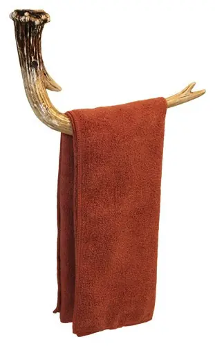 Hand-Painted Resin Antler Towel Rack by Rivers Edge