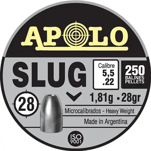 250 Pack Hatsan Apolo .22 Slug 28 Grain Ammunition
